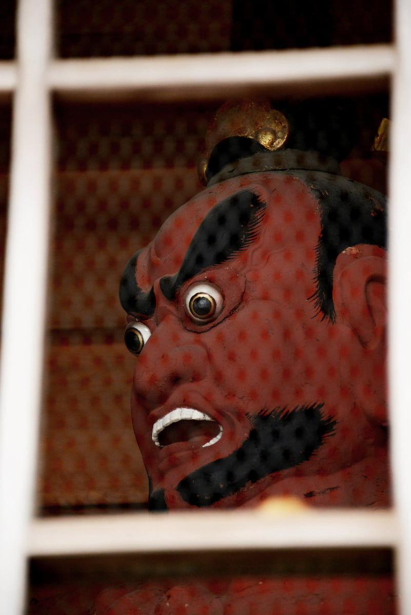 2015年の最勝院仁王門阿形仁王像