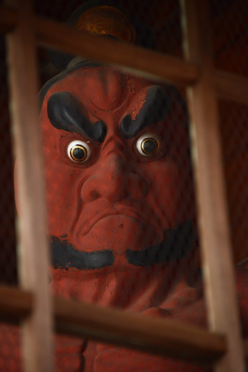 2015年の最勝院仁王門吽形仁王像