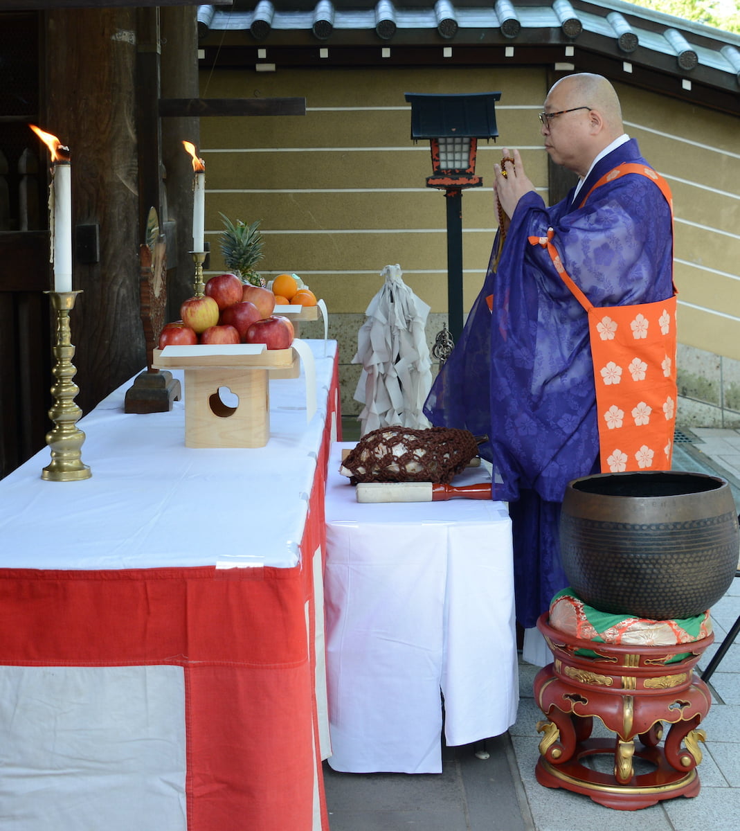 工事安全祈願法要（令和元年10月1日早朝）